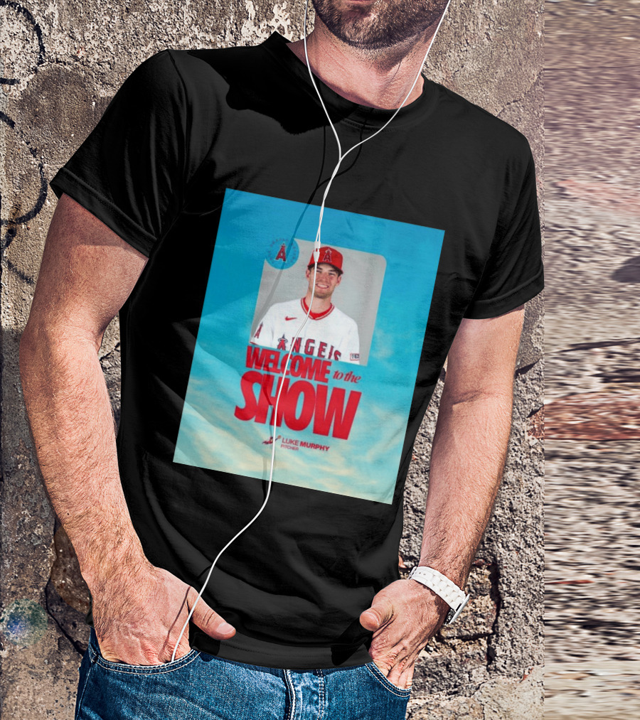 Welcome To The Show Luke Murphy Angels Pitcher T-Shirt