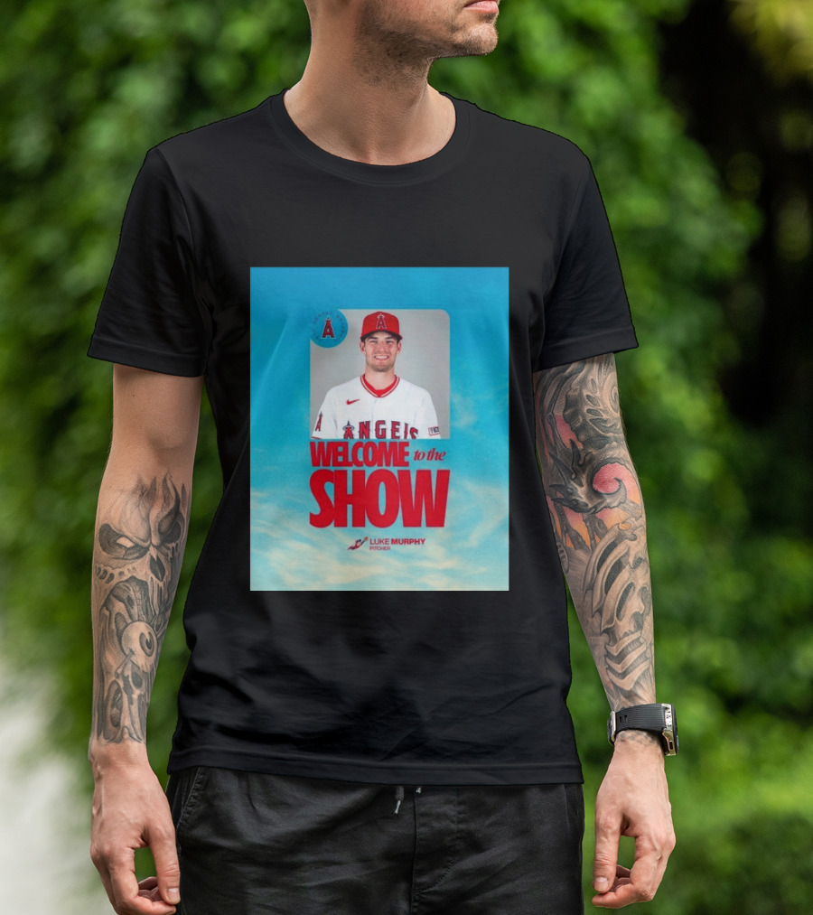 Welcome To The Show Luke Murphy Angels Pitcher T-Shirt