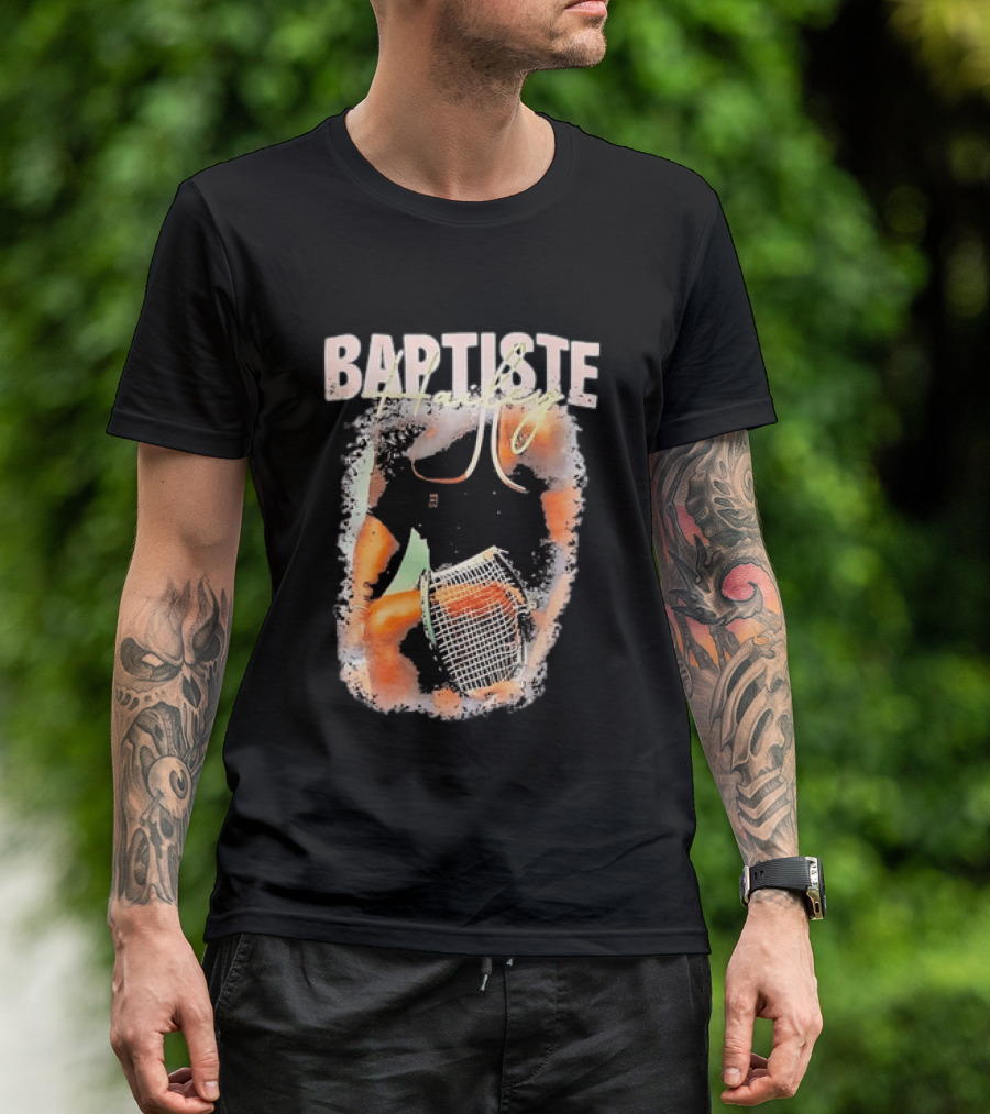 Baptiste Hailey Tennis Player With Racket T-Shirt