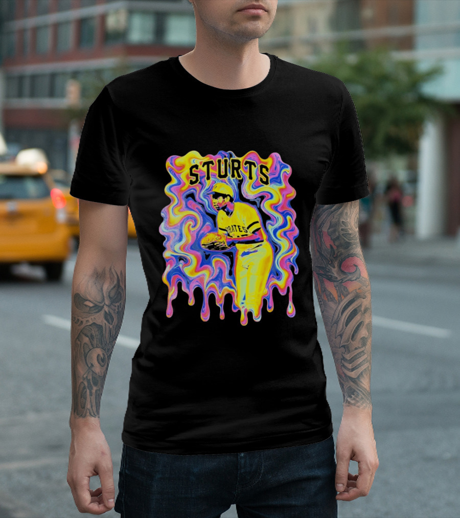 Sturts Willie Stargell Pittsburgh Pirates Psychedelic T-Shirt