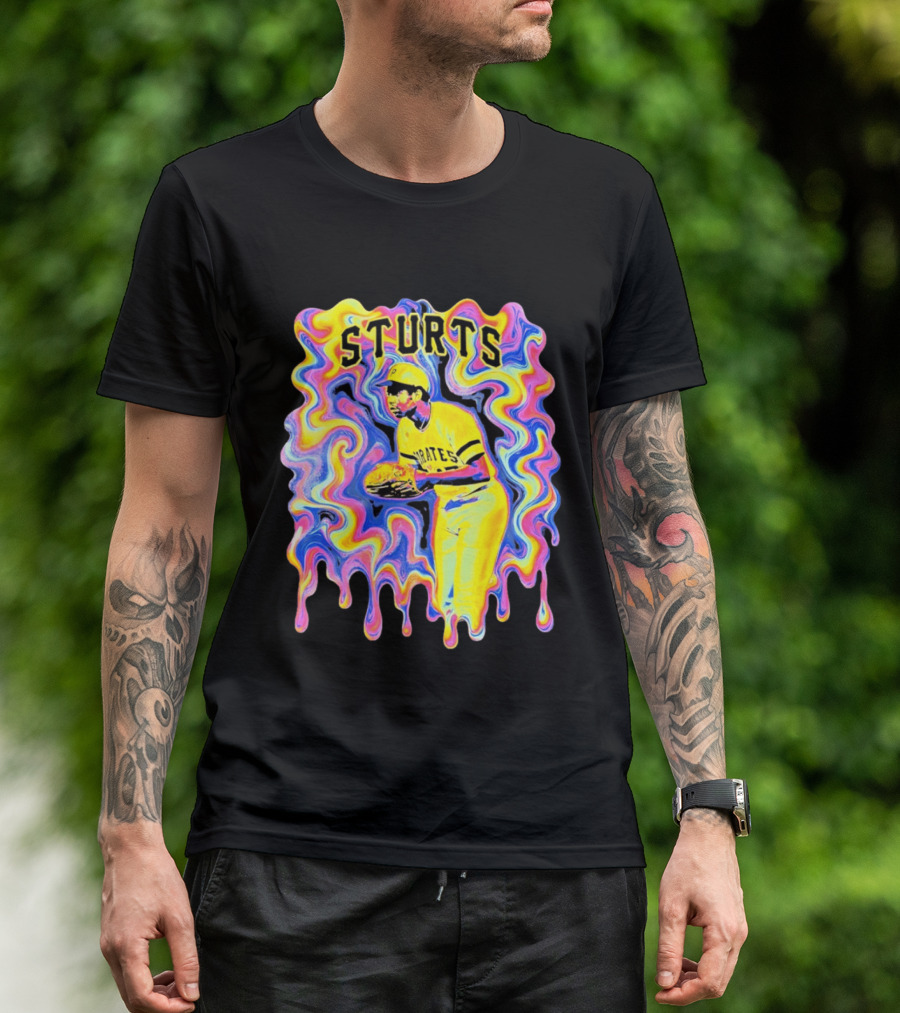 Sturts Willie Stargell Pittsburgh Pirates Psychedelic T-Shirt