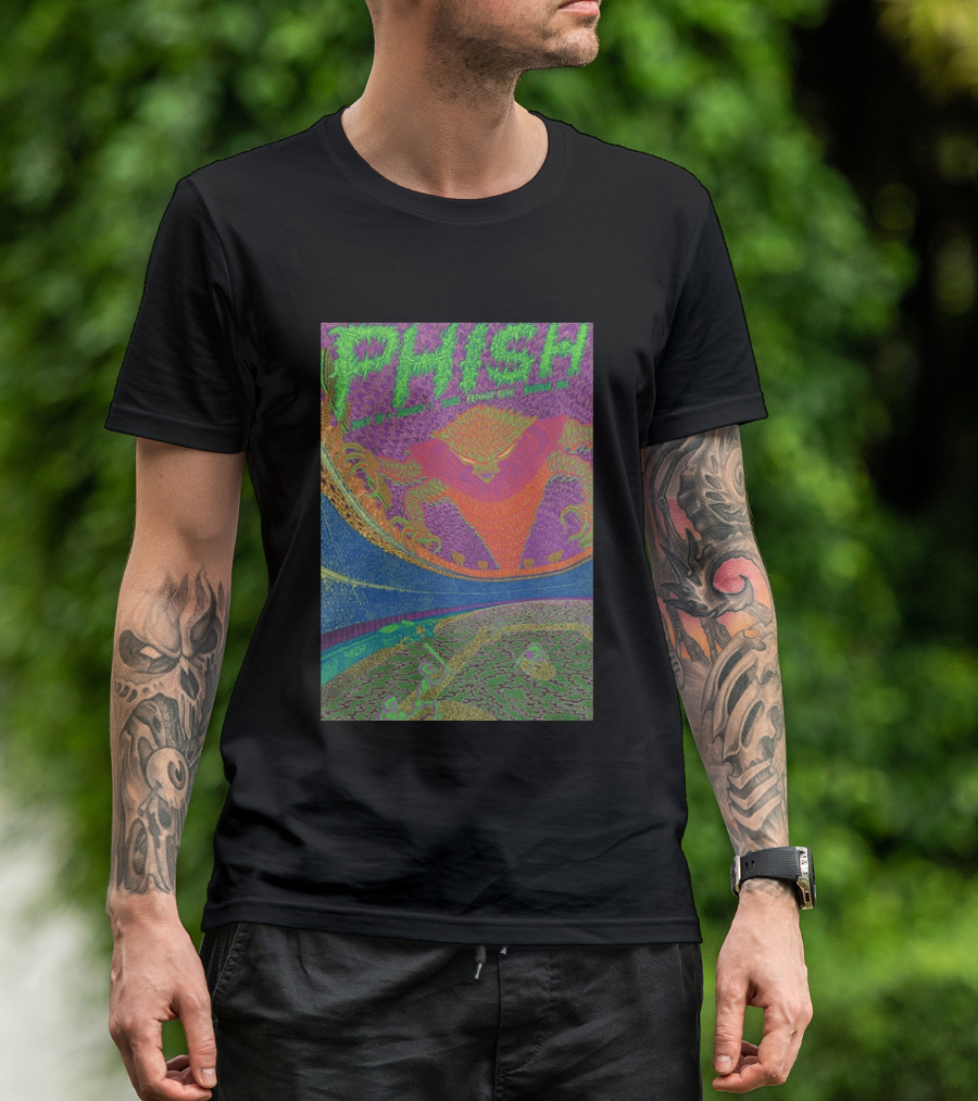 Phish Fenway Park Boston MA Tour July 31 Aug 1 2026 Colorful Psychedelic Dragon T-Shirt