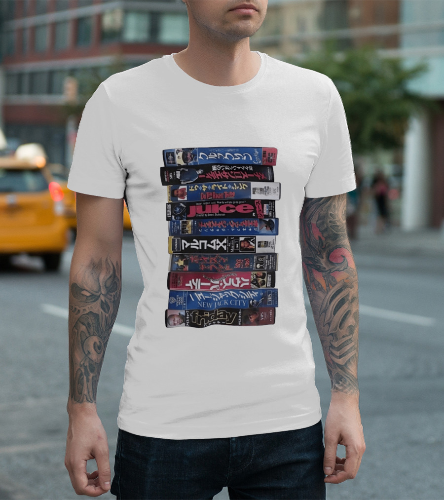 Friday Malcolm X Boyz N The Hood Juice Do The Right Thing New Jack City VHS Collection T-Shirt