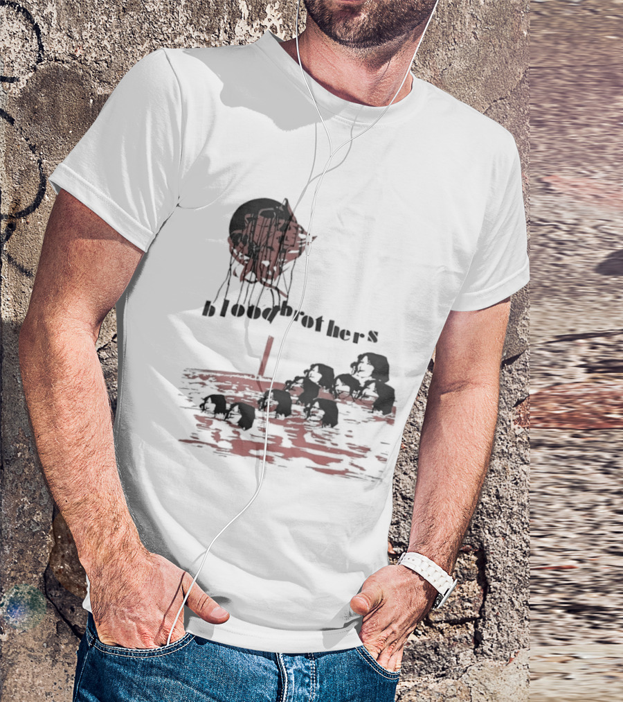 Blood Brothers Musical West End Willy Russell Dripping Red Moon T-Shirt