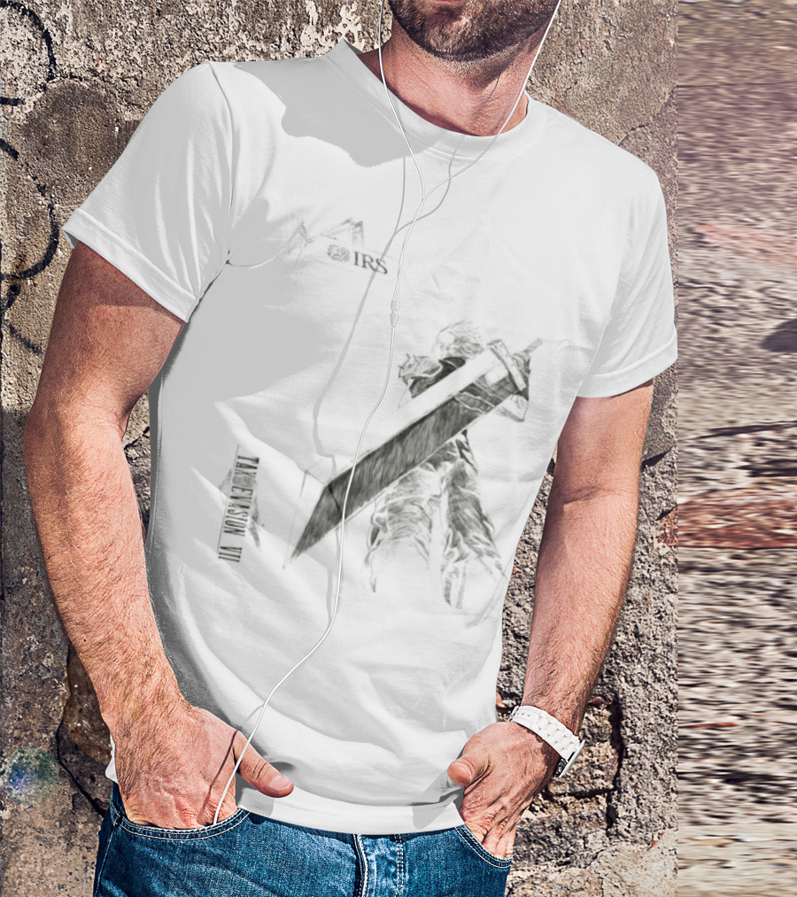Cloud Strife Final Fantasy VII Tax Evasion IRS T-Shirt