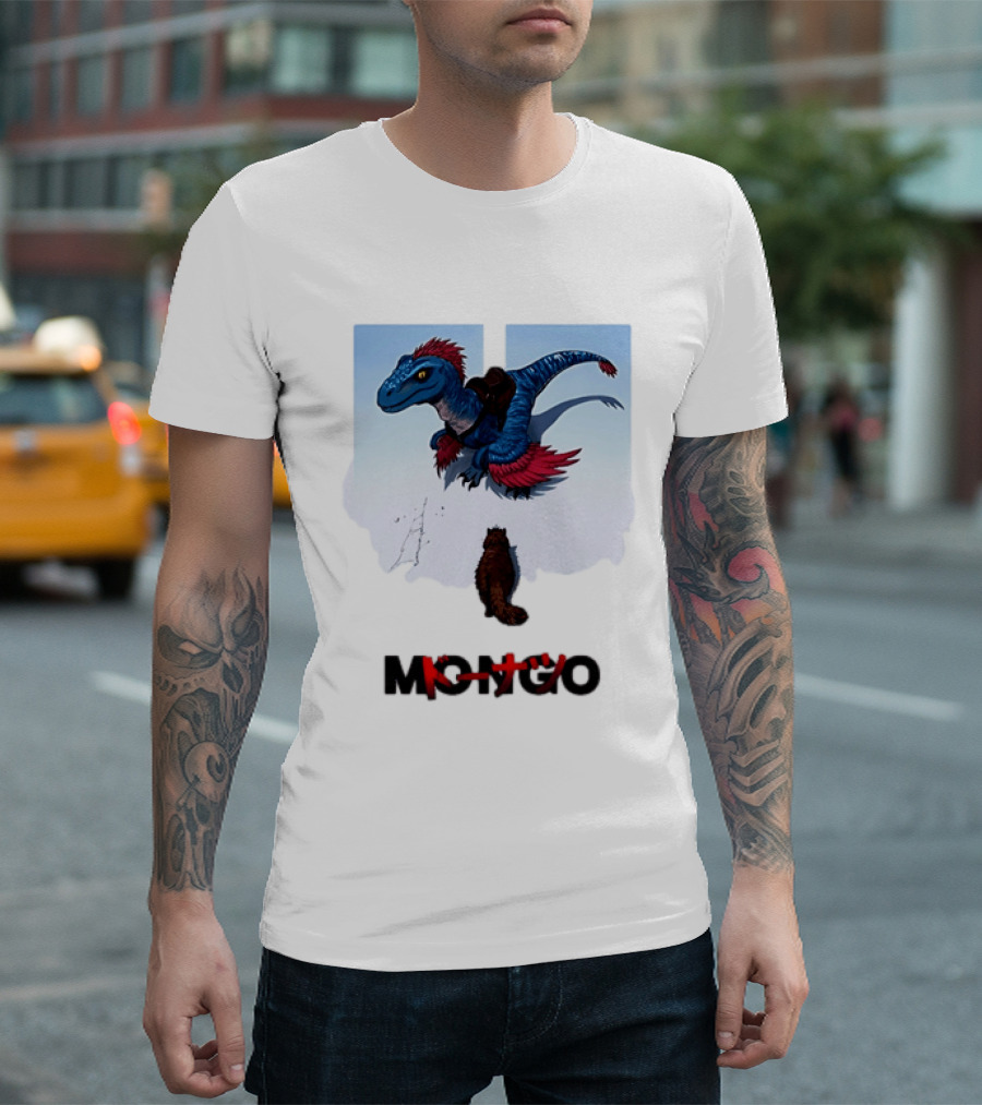 Mongo Raptor Cat Donatsu By U Mashermello Dinosaur T-Shirt