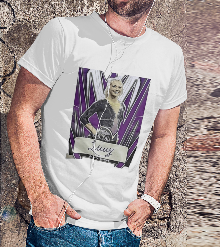 Leaf Metal Olivia Dunne Livvy Autograph Card T-Shirt