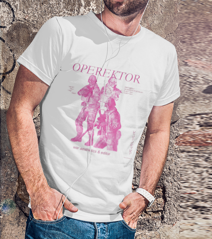 Operektor War Aesthetics Tactical Editor Time Signature Authored Narratives T-Shirt