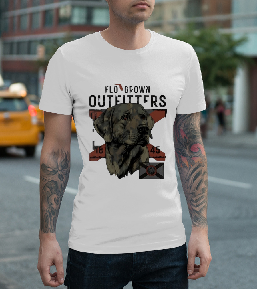 Flo Grown Outfitters Labrador Retriever Florida 1845 Seal T-Shirt