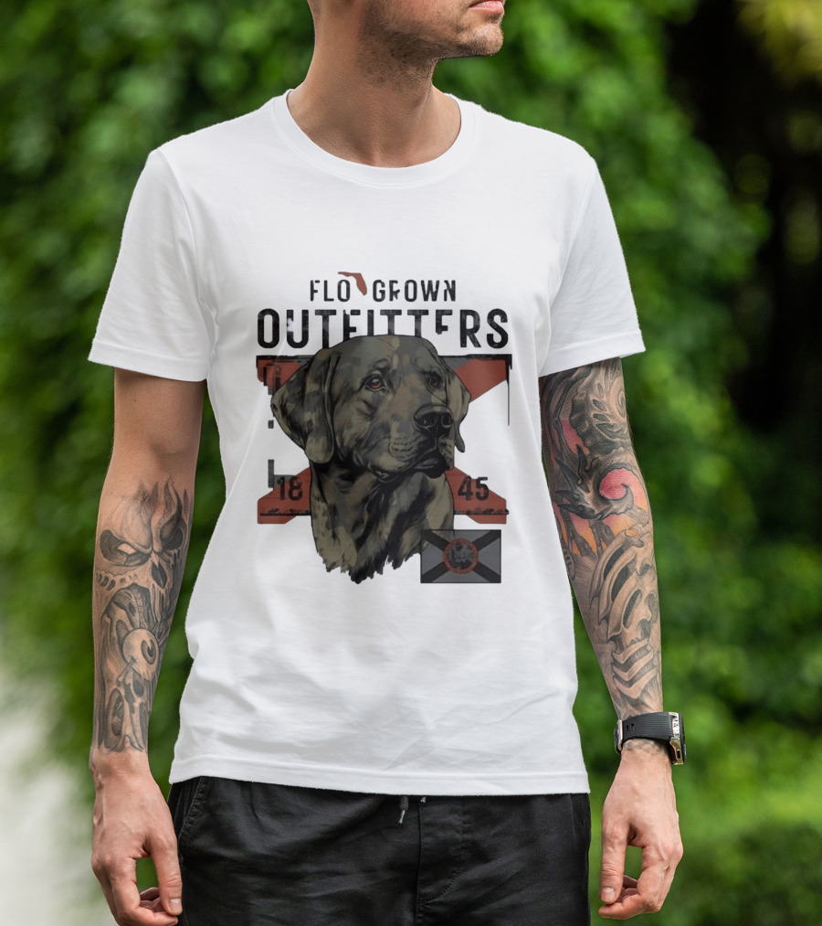 Flo Grown Outfitters Labrador Retriever Florida 1845 Seal T-Shirt