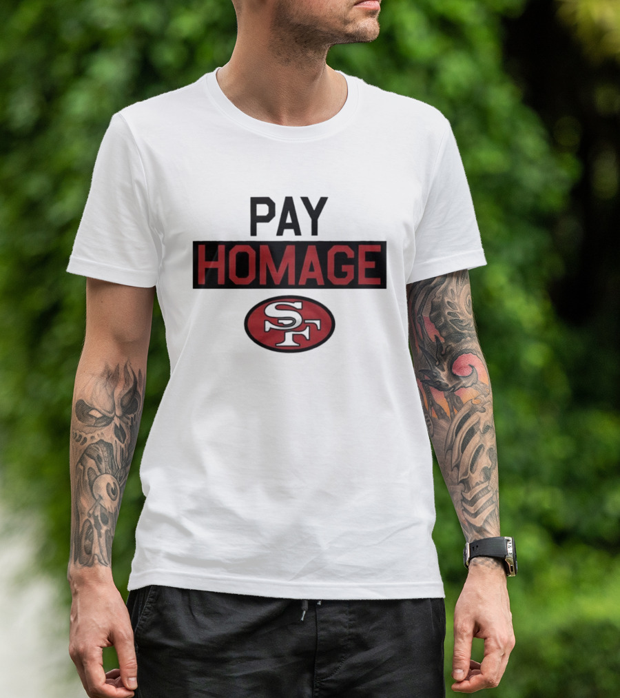 San Francisco 49ers Pay Homage SF Football T-Shirt