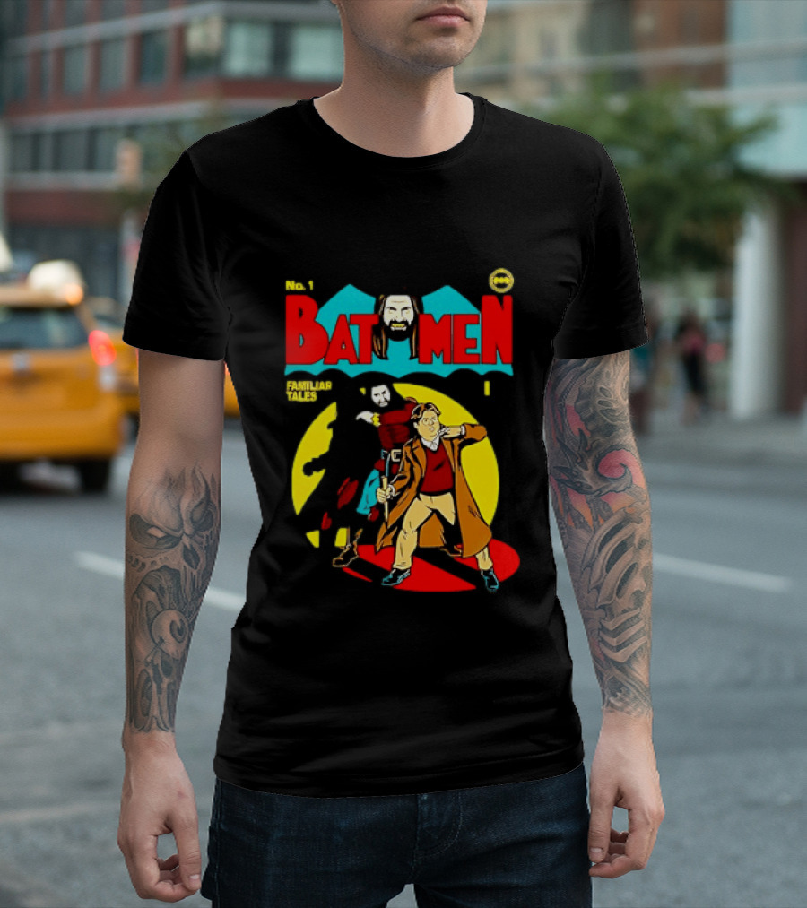 No 1 Bat Men Familiar Tales What We Do In The Shadows T-Shirt