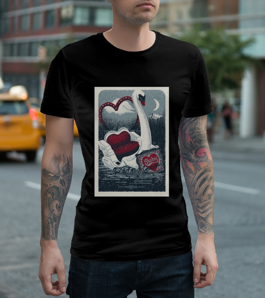 Shakey Graves Pickathon Swan Boat July 31 August 1 Concert T-Shirt