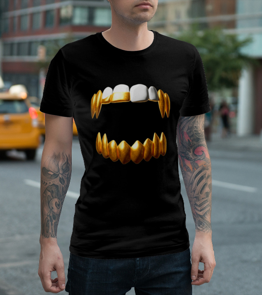 Sid The 3Rd Shop Store Gold Teeth Grillz T-Shirt
