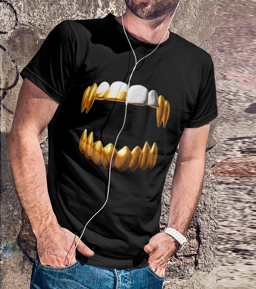 Sid The 3Rd Shop Store Gold Teeth Grillz T-Shirt