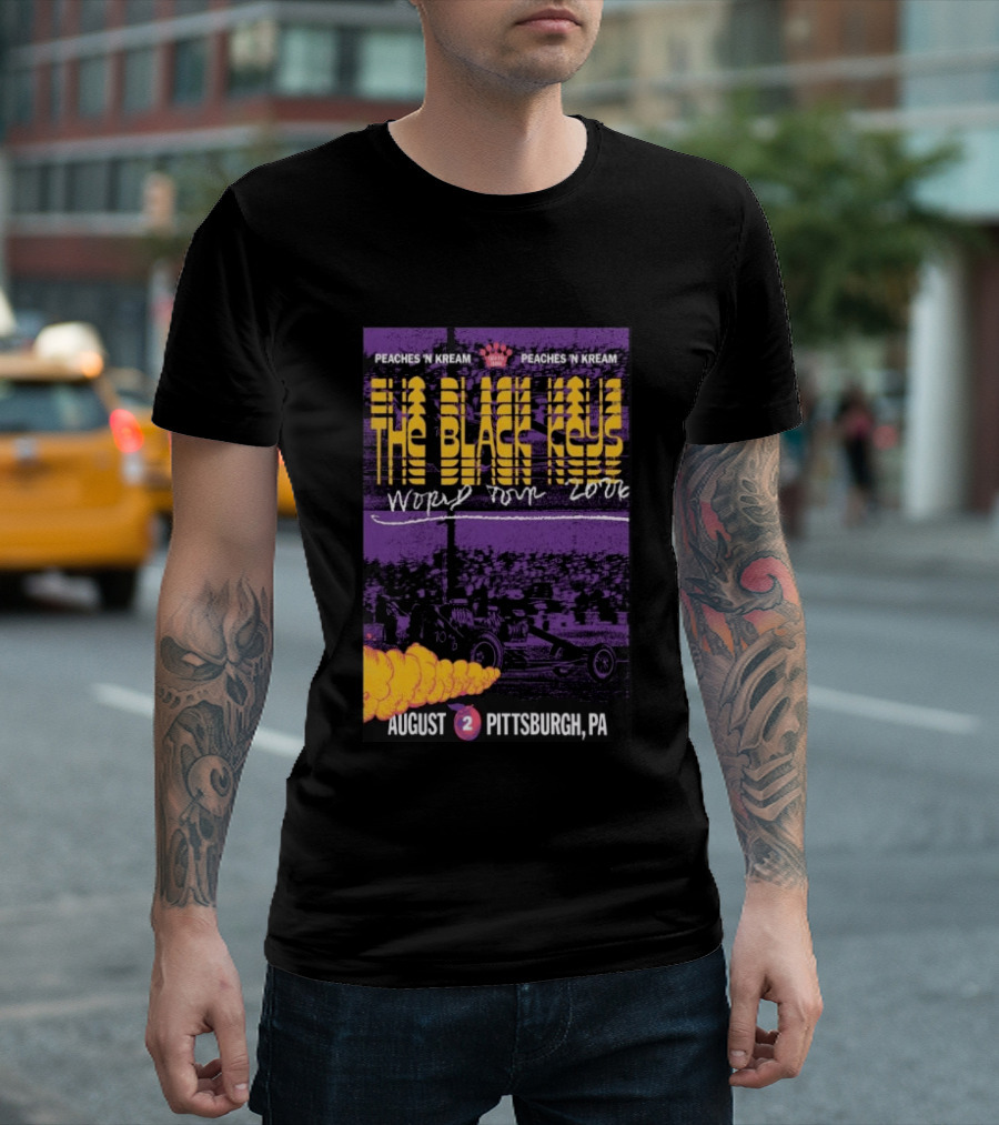 The Black Keys World Tour 2026 Peaches 'N Kream August Pittsburgh PA T-Shirt