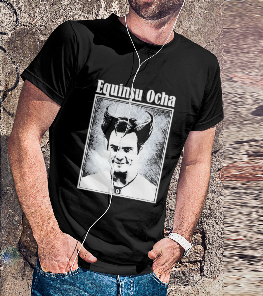 Jim Carrey Equinsu Ocha Ace Ventura Distressed Vintage Look T-Shirt