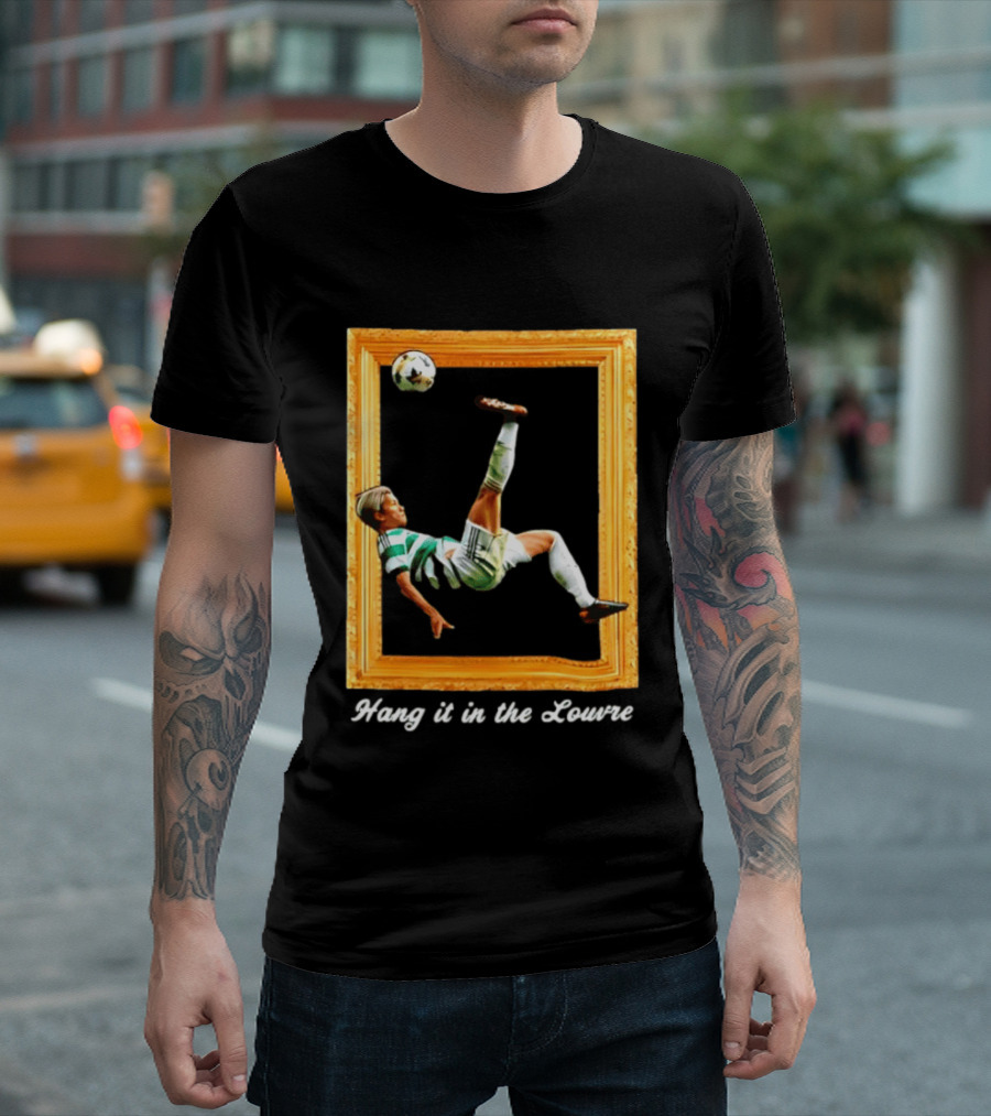 Kyogo Furuhashi Celtic FC Hang It In The Louvre Soccer Art футболка T-Shirt