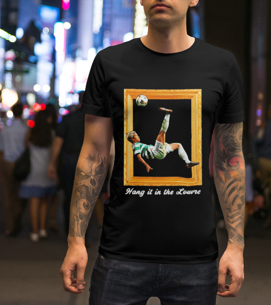 Kyogo Furuhashi Celtic FC Hang It In The Louvre Soccer Art футболка T-Shirt