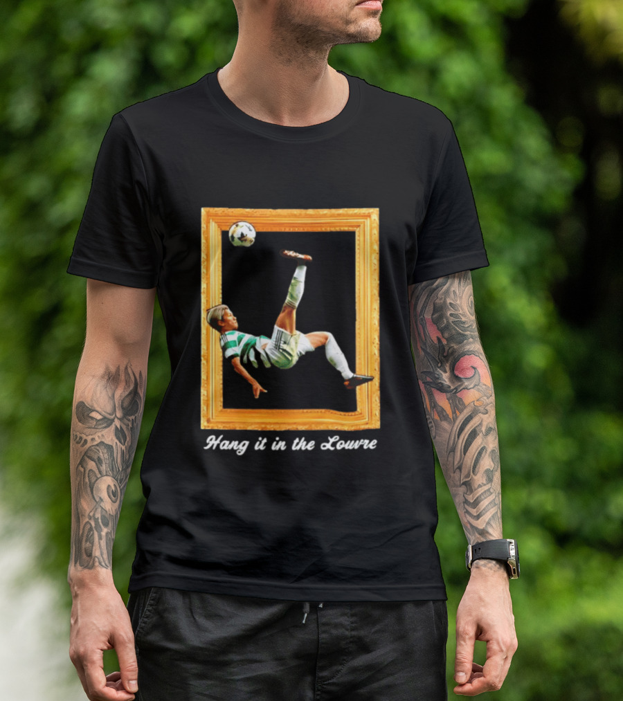 Kyogo Furuhashi Celtic FC Hang It In The Louvre Soccer Art футболка T-Shirt