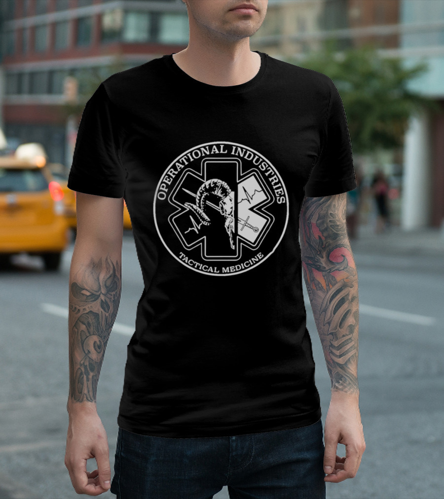 Operational Industries Tactical Medicine Star Of Life With Snake T-Shirt