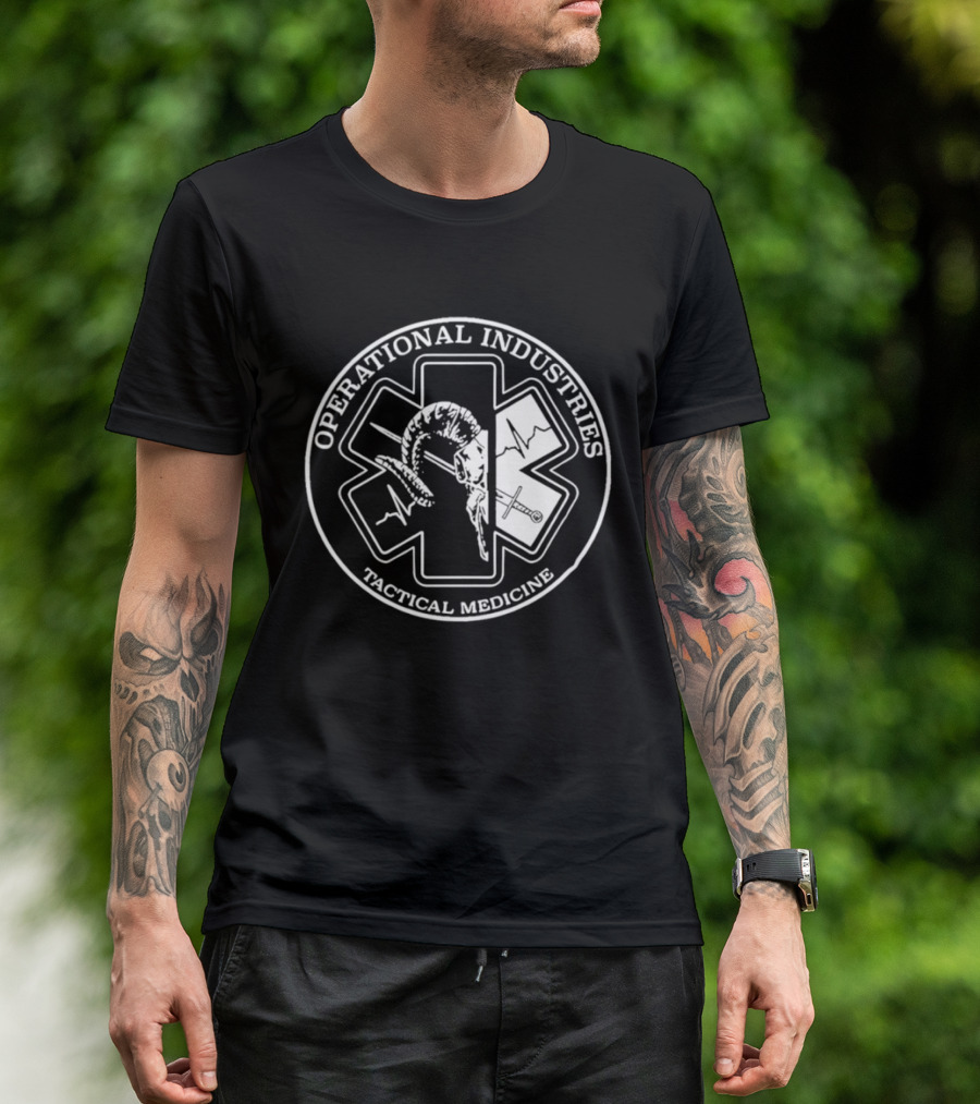 Operational Industries Tactical Medicine Star Of Life With Snake T-Shirt