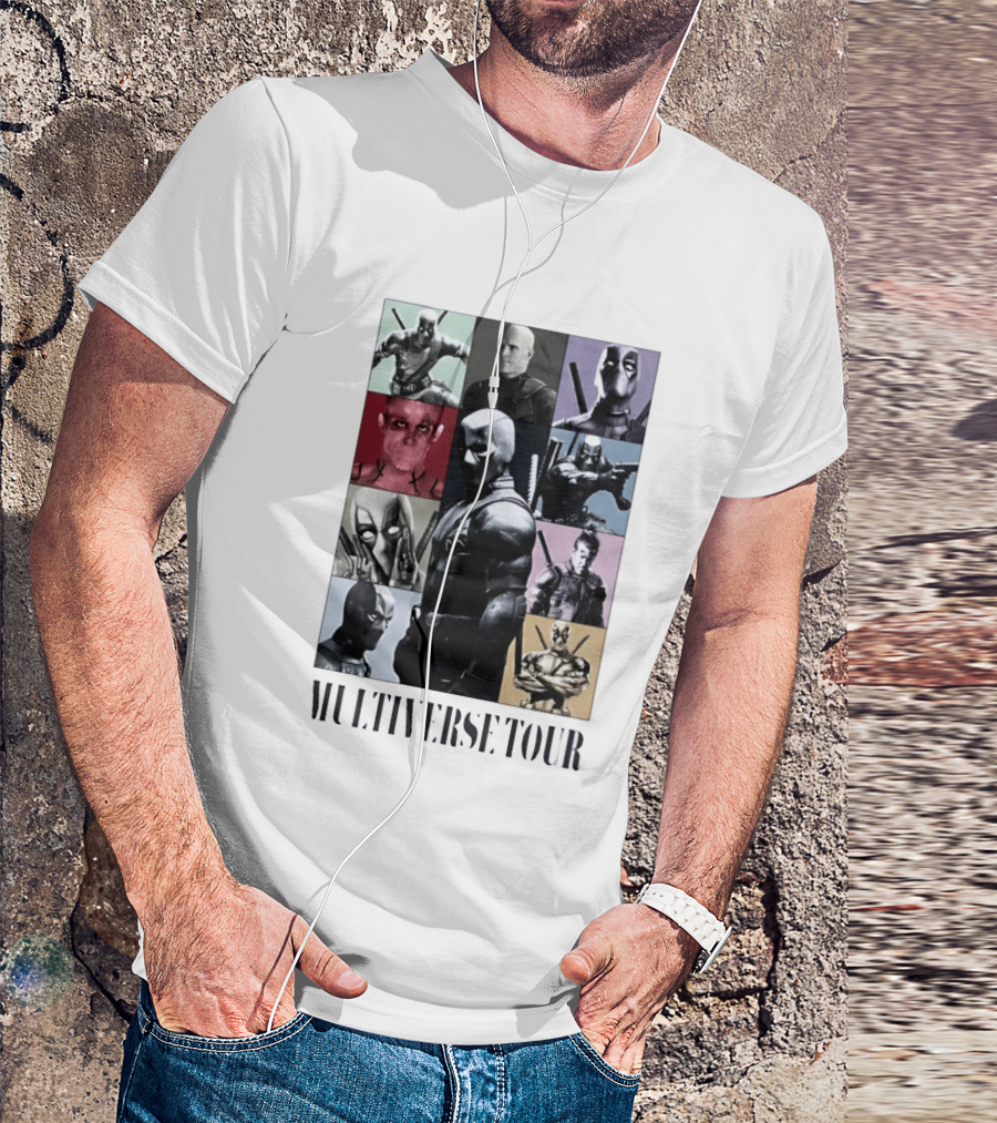 Deadpool Multiverse Tour Marvel Ryan Reynolds T-Shirt