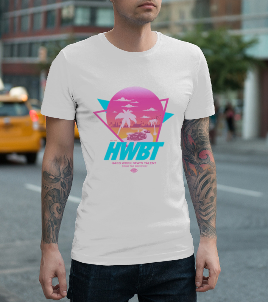 HWBT Miami Dreams Sunset Drive Neon T-Shirt