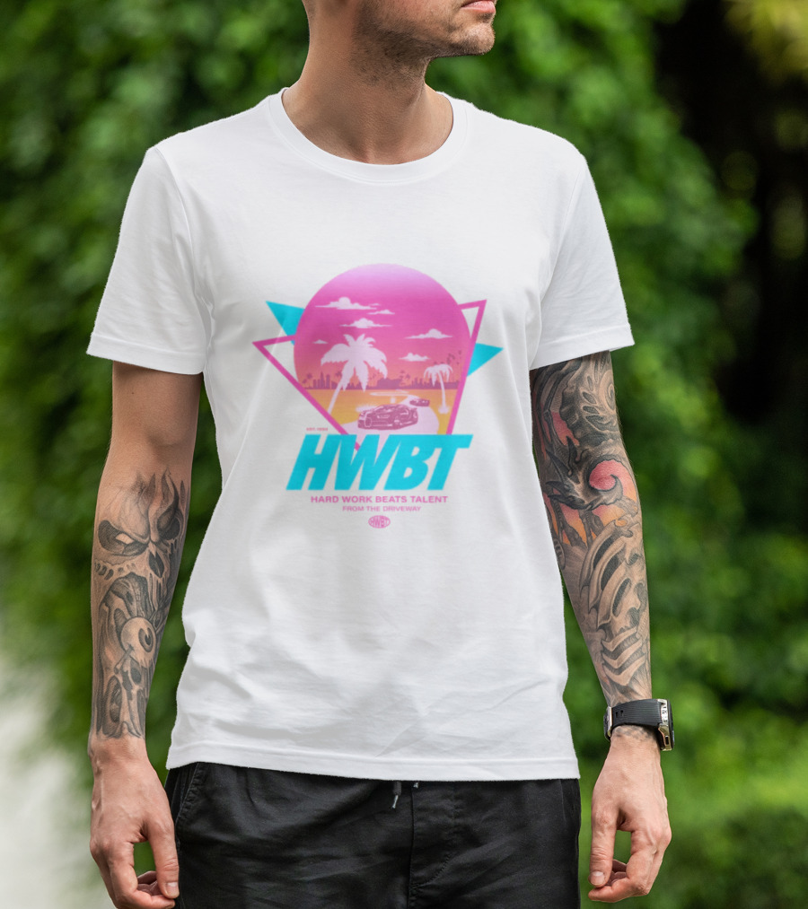 HWBT Miami Dreams Sunset Drive Neon T-Shirt
