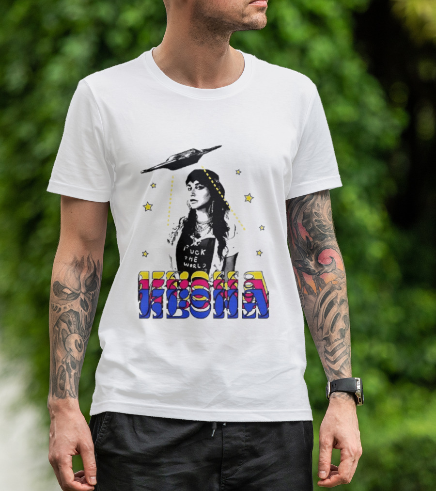 Kesha UFO Space Stars Tie Dye T-Shirt