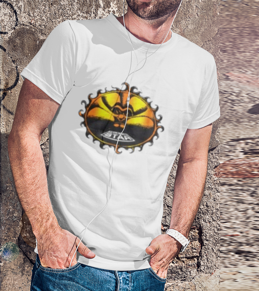 Televisi Star Catalog Store Heatwave Sun Logo White T-Shirt