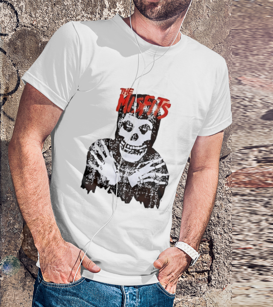 The Misfits Crimson Ghost Skull Punk Rock T-Shirt