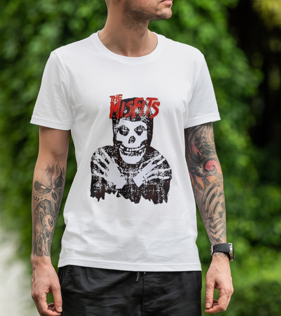 The Misfits Crimson Ghost Skull Punk Rock T-Shirt
