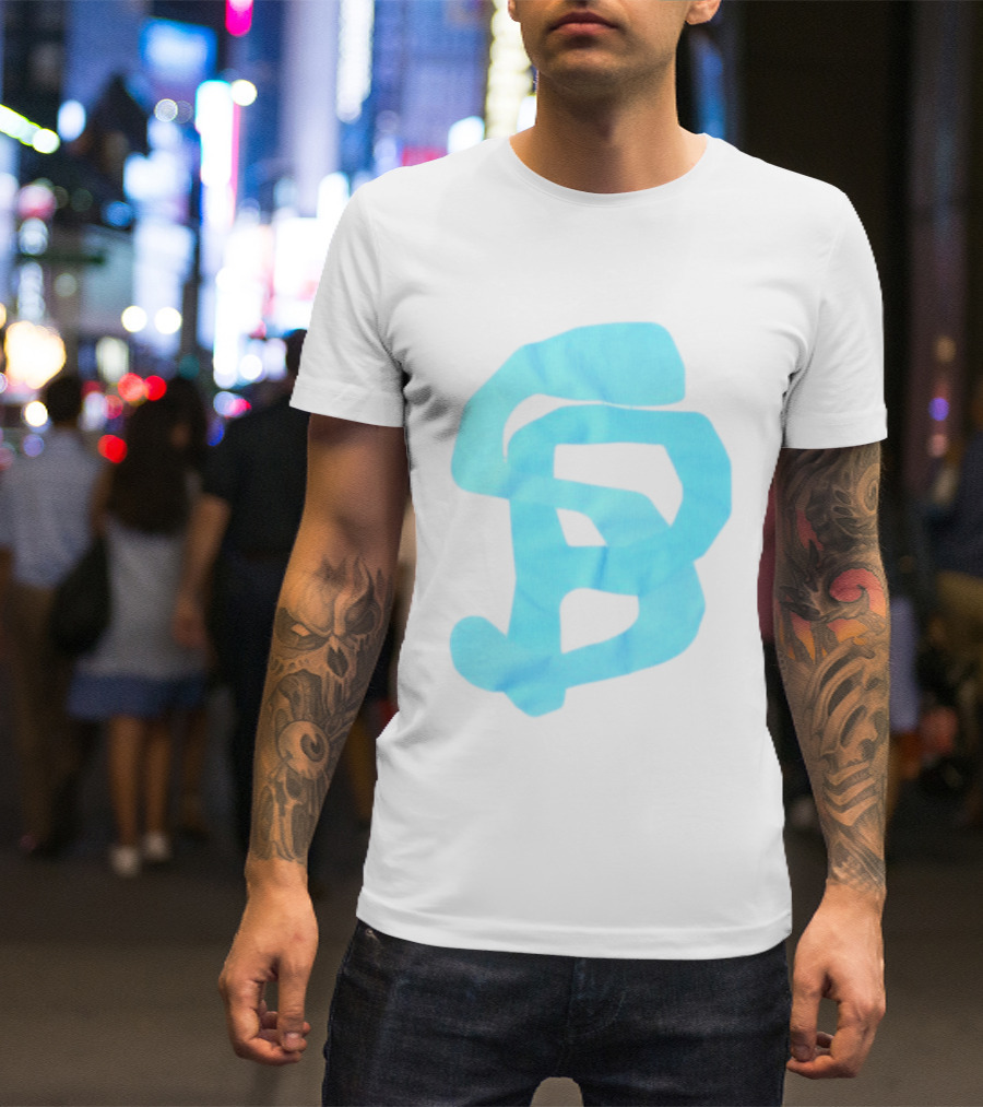 Wolee Store Classic Saintp Light Blue Monogram S P T-Shirt