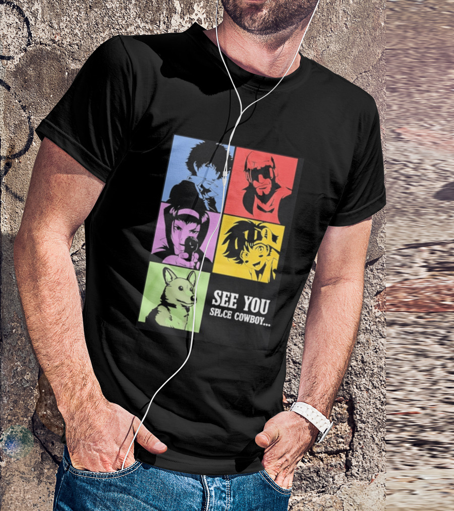 Cowboy Bebop See You Space Cowboy With Character Grid T-Shirt