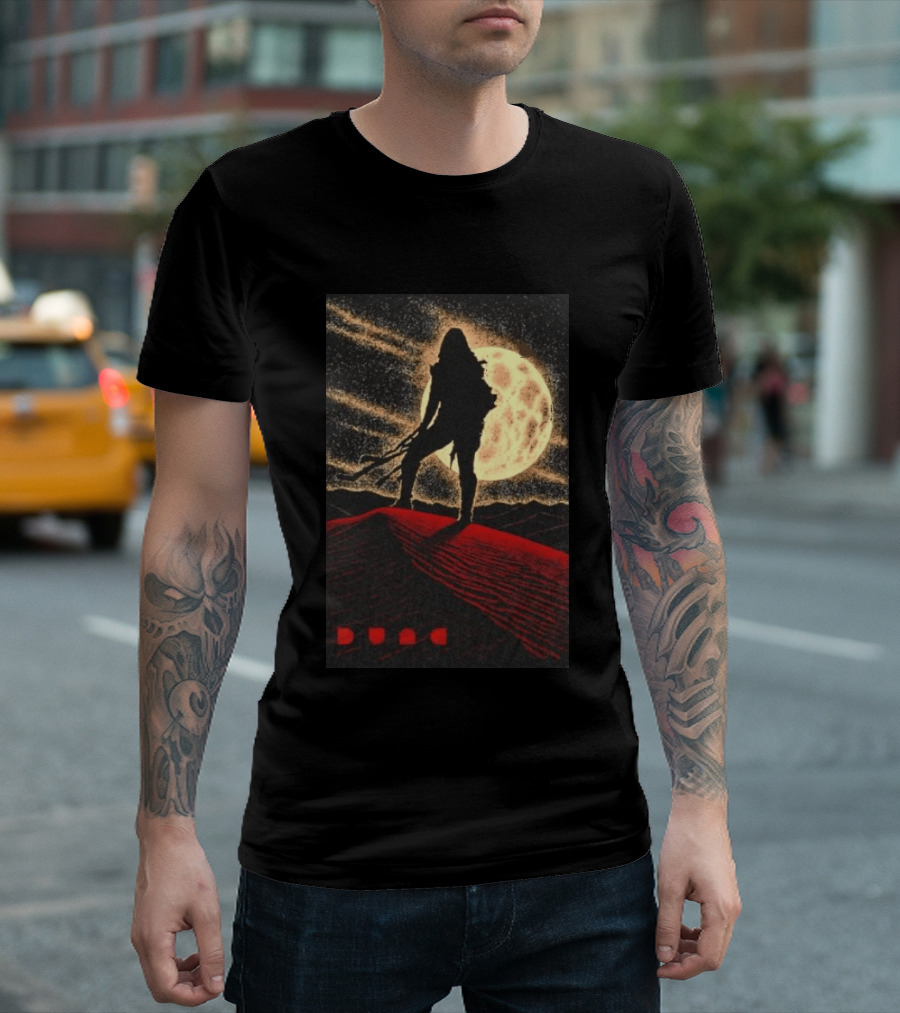 Paul Atreides Dune Arrakis Desert Moon Scene T-Shirt