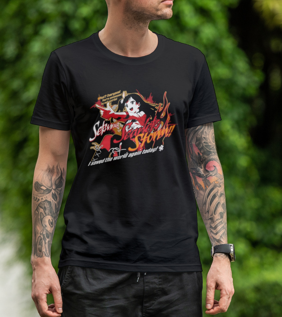 Setsuna Yuki Scarlet Storm What Everyone You Are Possessed By Evil Spirits T-Shirt