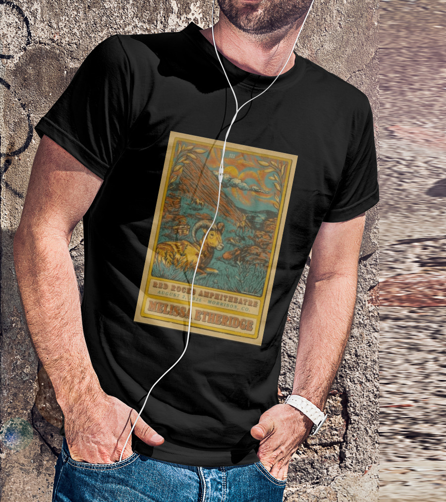 Melissa Etheridge Red Rocks Amphitheatre Morrison CO August 2 2026 T-Shirt