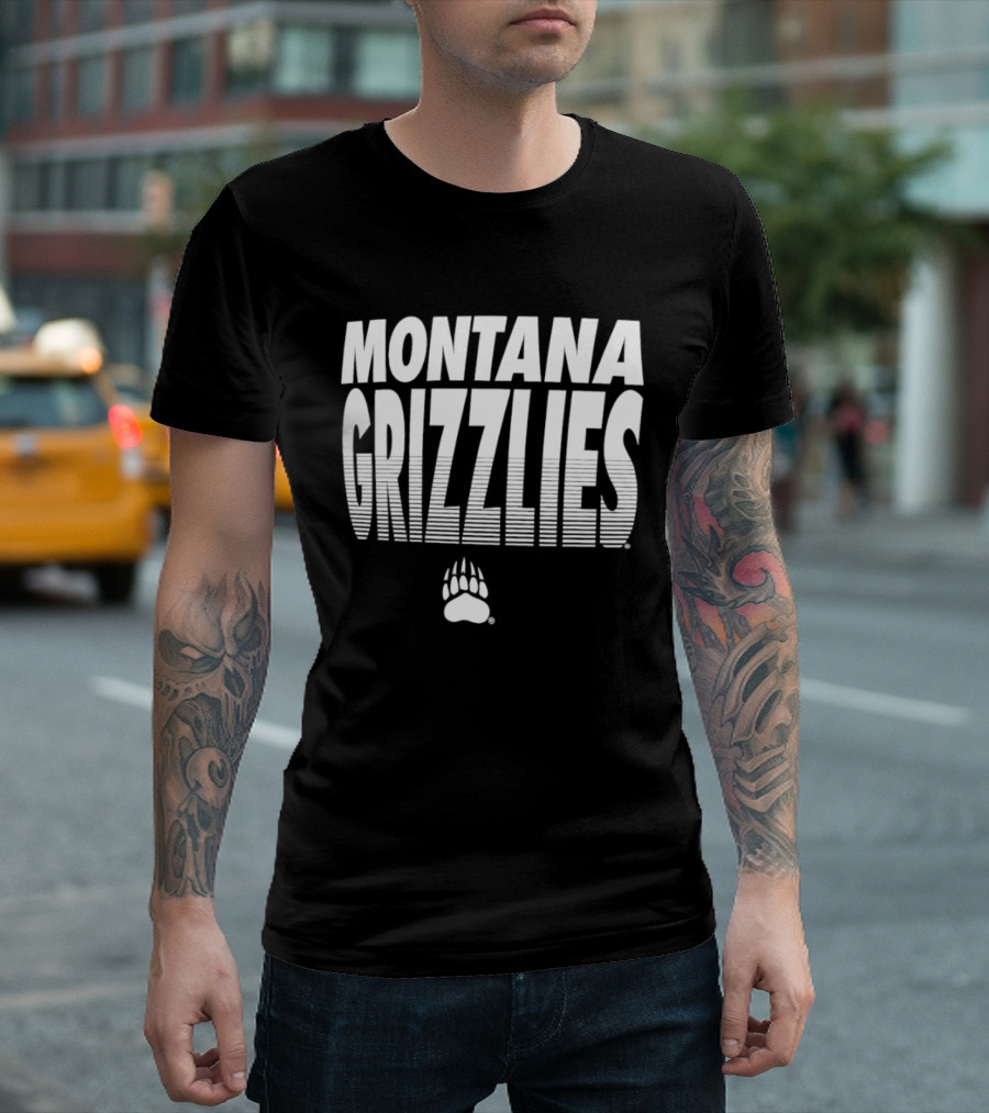 Montana Grizzlies NCAA College Sports Griz Bear Paw T-Shirt