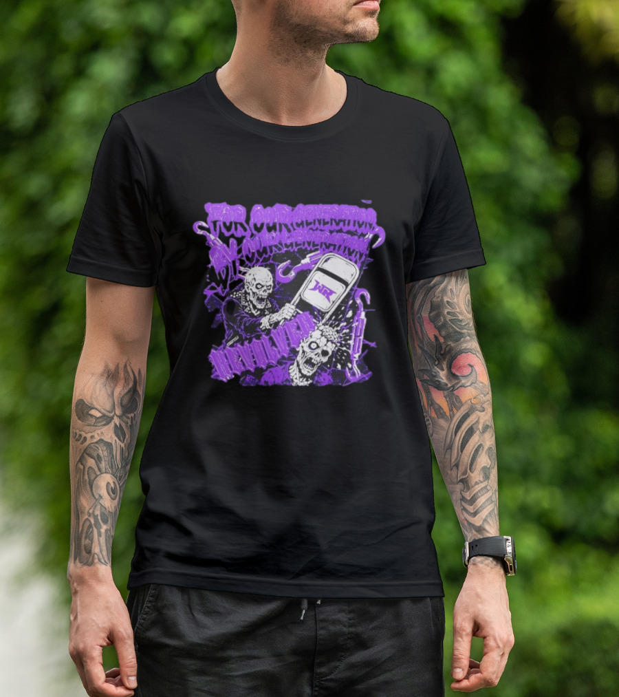 Wrestling Revolver For Our Generation Skeletons Purple T-Shirt