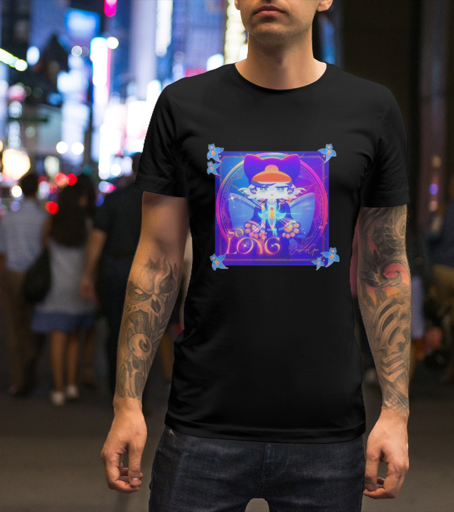 So Long YonKaGor Vibrant Anime Cat With Butterfly Aura T-Shirt