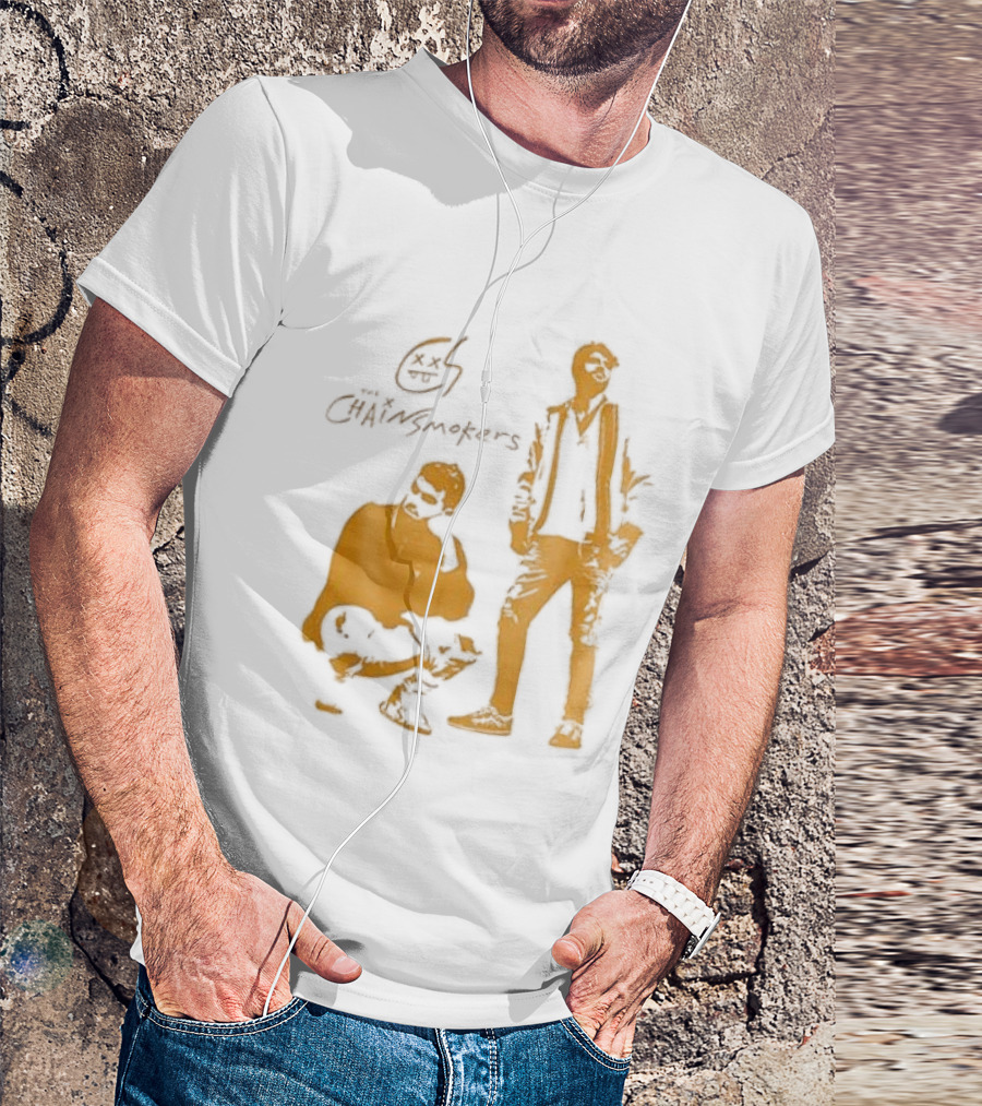 The Chainsmokers Tour Silhouette Band Icon Sketch T-Shirt