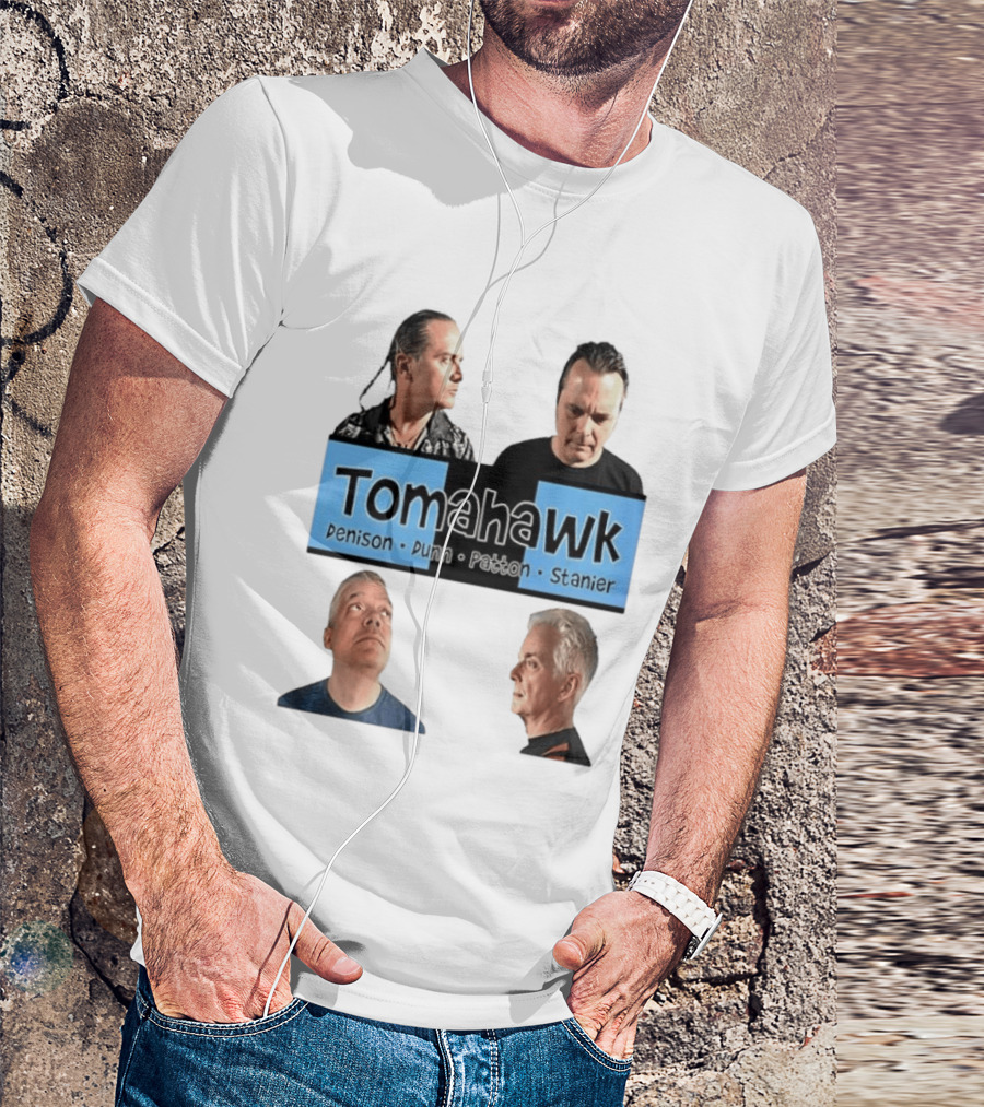 Tomahawk Denison Dunn Patton Stanier Band Members Portraits T-Shirt