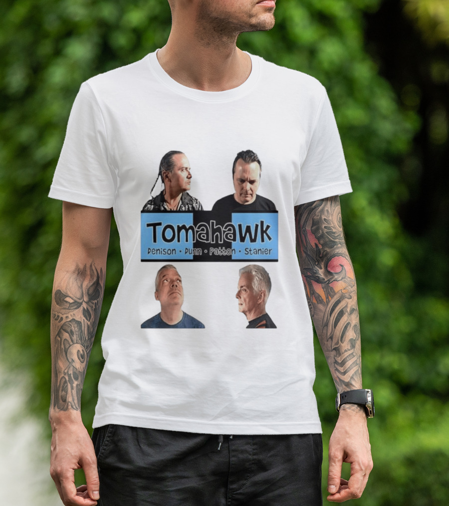 Tomahawk Denison Dunn Patton Stanier Band Members Portraits T-Shirt
