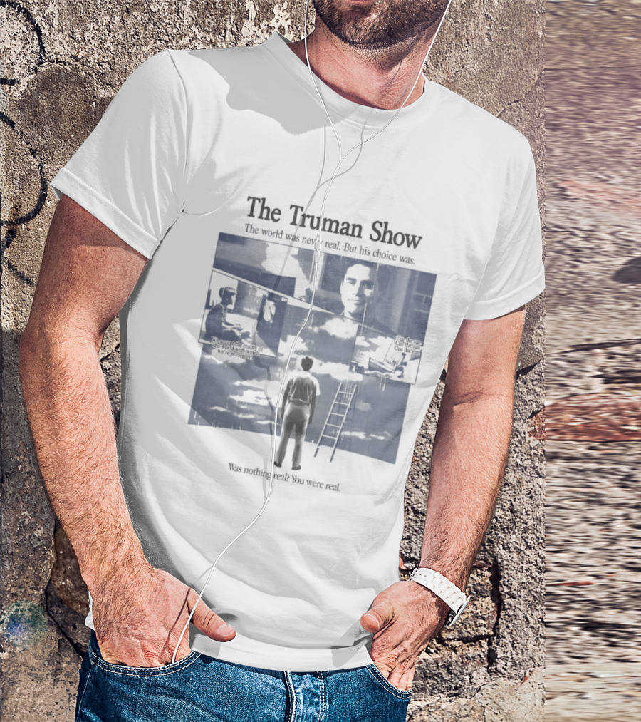 The Truman Show Jim Carrey "Welcome To The Real World" 90s Movies T-Shirt