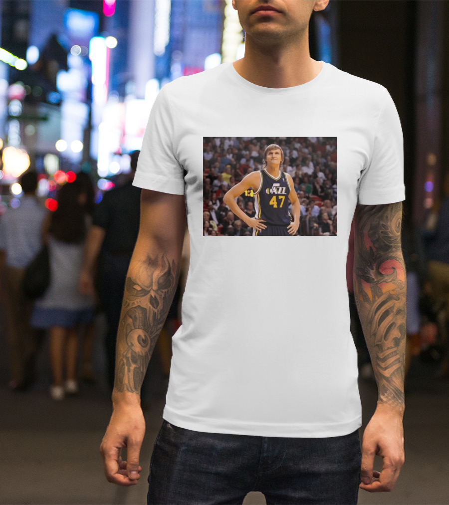 Andrei Kirilenko No. 47 AK 47 Utah Jazz Classic NBA Basketball T-Shirt