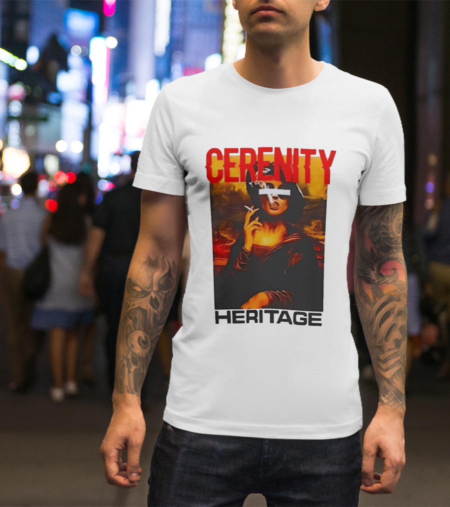 Cerenity Heritage Mona Lisa Smoking T-Shirt