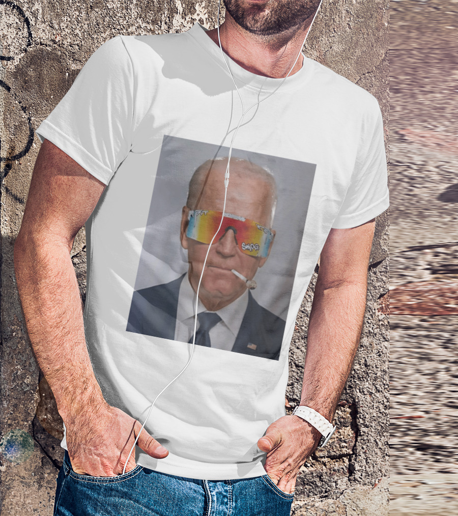 Joe Biden Pit Viper Sunglasses Smoking Pipe President T-Shirt