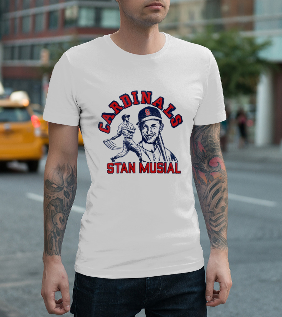St Louis Cardinals Stan Musial Baseball Legend T-Shirt