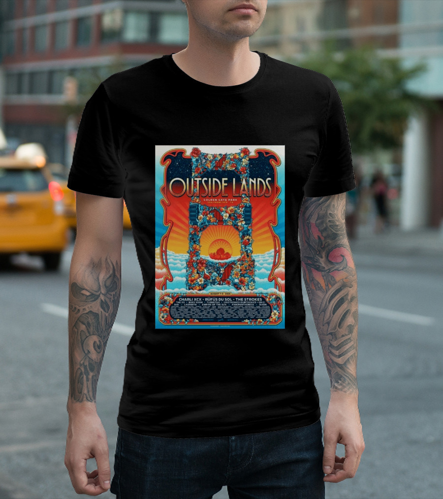Babymetal LuckyFes'26 Quick Dry 8 Outside Lands Golden Gate Park August 11 To 13 2023 Charli XCX Rufus Du Sol The Strokes T-Shirt